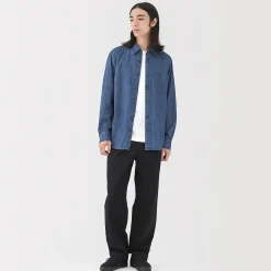 New Muji Chemise en denim pour homme