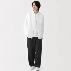 Best Muji Chemise en double gaze en mélange de kapok pour homme