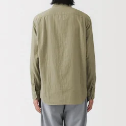 Best Muji Chemise en double gaze en mélange de kapok pour homme