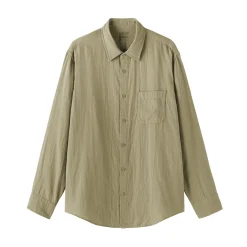 Best Muji Chemise en double gaze en mélange de kapok pour homme