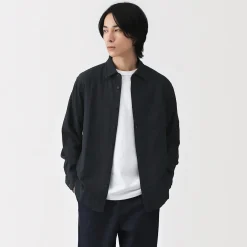 Best Muji Chemise en double gaze en mélange de kapok pour homme