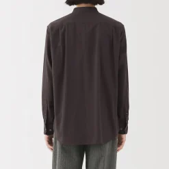 Outlet Muji Chemise en flanelle col officier pour homme