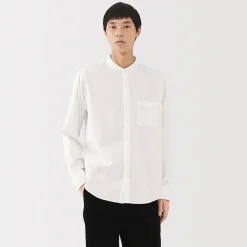 Outlet Muji Chemise en flanelle col officier pour homme