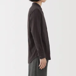 Outlet Muji Chemise en flanelle col officier pour homme