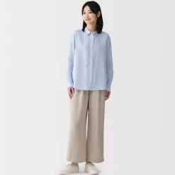 Best Muji Chemise en lin lavé pour femme