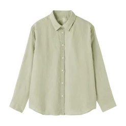 Best Muji Chemise en lin lavé pour femme