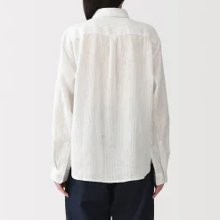 Best Muji Chemise en lin lavé pour femme