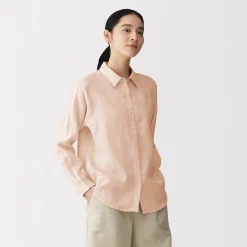 Best Muji Chemise en lin lavé pour femme