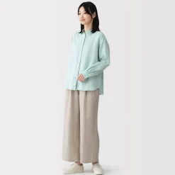 Best Muji Chemise en lin lavé pour femme