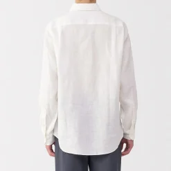 Outlet Muji Chemise en lin lavé pour homme