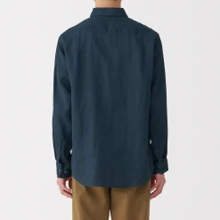 Outlet Muji Chemise en lin lavé pour homme