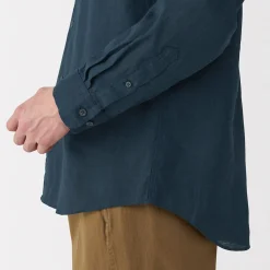 Outlet Muji Chemise en lin lavé pour homme