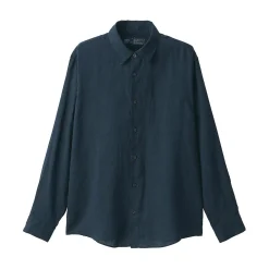 Outlet Muji Chemise en lin lavé pour homme