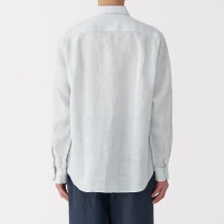 Outlet Muji Chemise en lin lavé pour homme