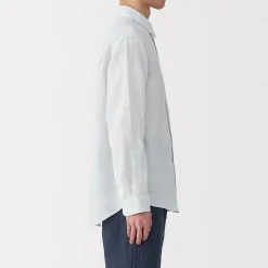 Outlet Muji Chemise en lin lavé pour homme
