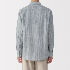 Outlet Muji Chemise en lin lavé pour homme