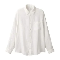 Outlet Muji Chemise en lin lavé pour homme
