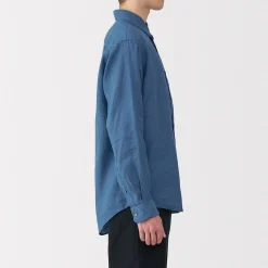 Outlet Muji Chemise en lin lavé pour homme