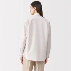 Discount Muji Chemise en popeline de coton pour homme