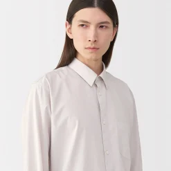 Discount Muji Chemise en popeline de coton pour homme