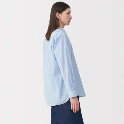 Discount Muji Chemise en popeline de coton pour homme