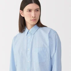 Discount Muji Chemise en popeline de coton pour homme