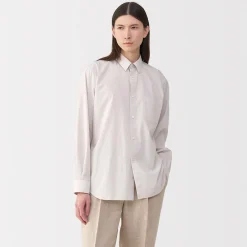 Discount Muji Chemise en popeline de coton pour homme