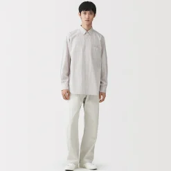 Best Muji Chemise en popeline de coton biologique pour homme