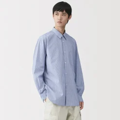 Best Muji Chemise en popeline de coton biologique pour homme