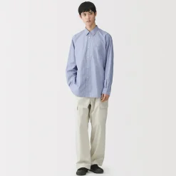 Best Muji Chemise en popeline de coton biologique pour homme