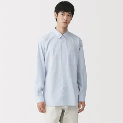 Best Muji Chemise en popeline de coton biologique pour homme