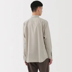 Discount Muji Chemise en popeline de coton pour homme