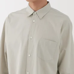 Discount Muji Chemise en popeline de coton pour homme
