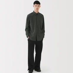 Discount Muji Chemise en popeline de coton pour homme