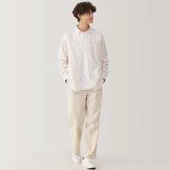 Discount Muji Chemise Oxford en coton lavé pour homme…