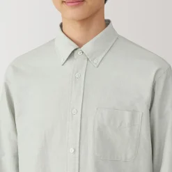 Discount Muji Chemise Oxford en coton lavé pour homme…