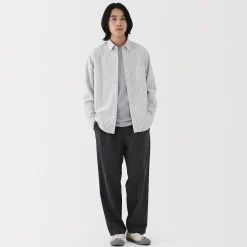 Discount Muji Chemise Oxford en coton lavé pour homme…