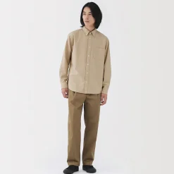 Discount Muji Chemise Oxford en coton lavé pour homme…