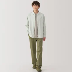 Discount Muji Chemise Oxford en coton lavé pour homme…