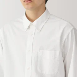 Discount Muji Chemise Oxford en coton lavé pour homme