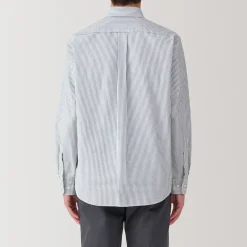 Discount Muji Chemise Oxford en coton lavé pour homme