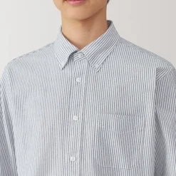 Discount Muji Chemise Oxford en coton lavé pour homme