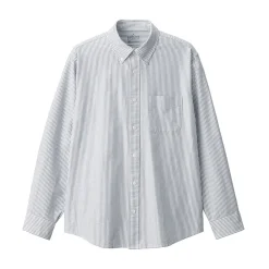 Discount Muji Chemise Oxford en coton lavé pour homme
