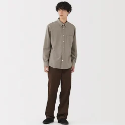 Discount Muji Chemise Oxford en coton lavé pour homme