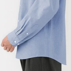 Sale Muji Chemise Oxford en coton lavé pour homme