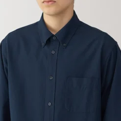 Sale Muji Chemise Oxford en coton lavé pour homme