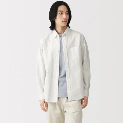 Online Muji Chemise Oxford en coton lavé pour homme