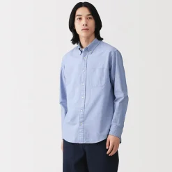 Online Muji Chemise Oxford en coton lavé pour homme