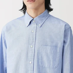 Online Muji Chemise Oxford en coton lavé pour homme