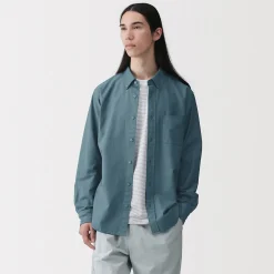 Online Muji Chemise Oxford en coton lavé pour homme